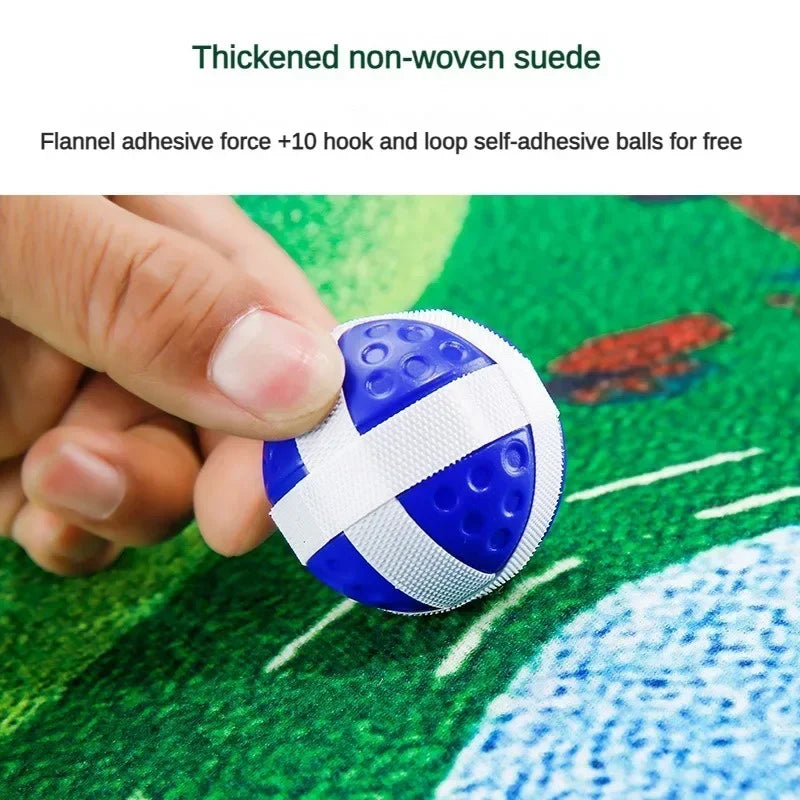 Mini Golf Practice Mat with Hanging Target