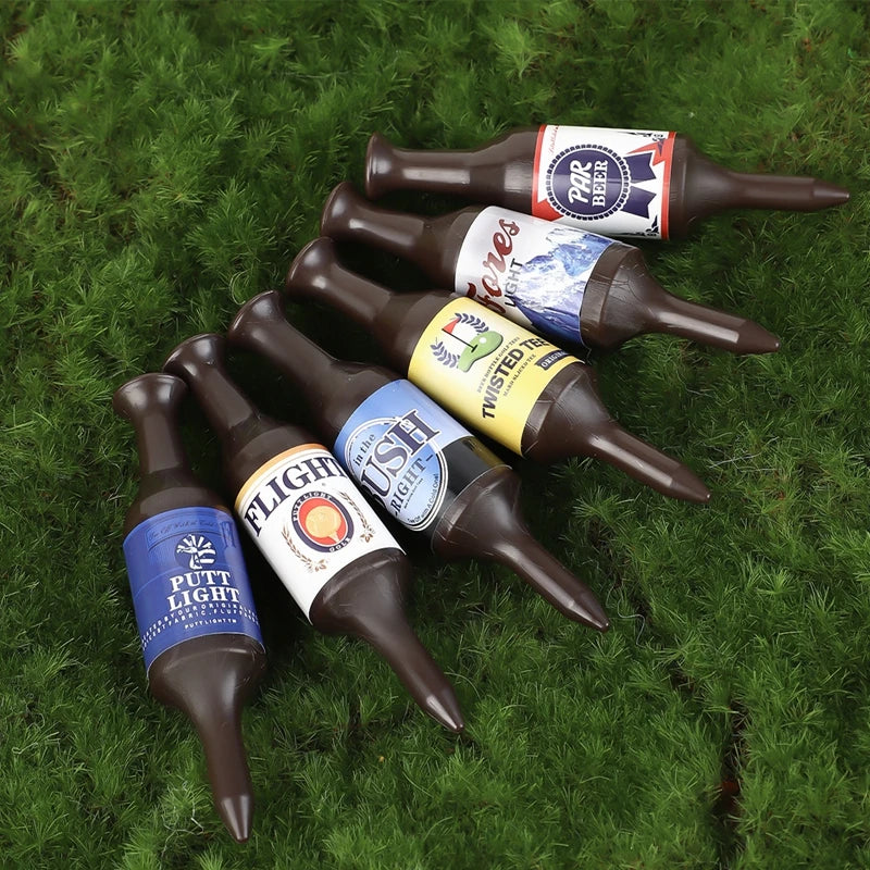 6 lots de Tees de Golf – Bouteilles de Bière, Cadeau Original et Écoresponsable