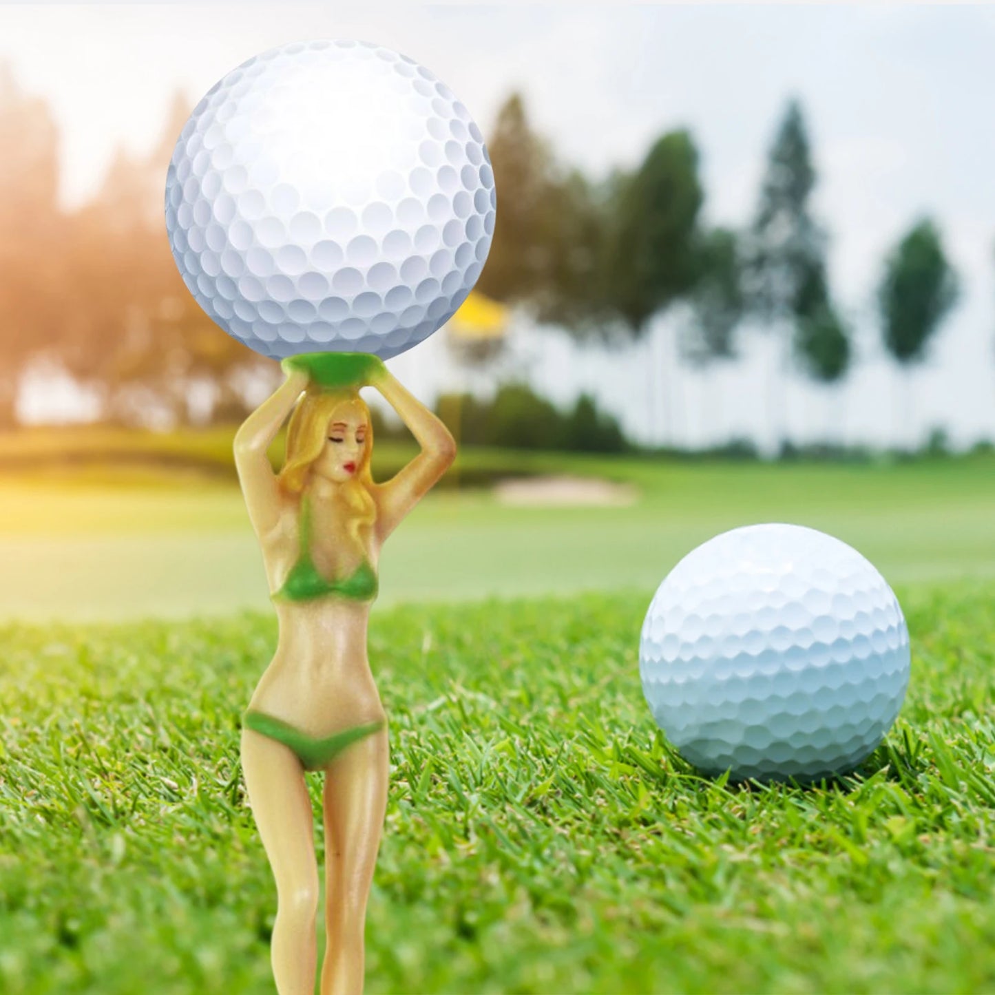 Lot de 5 Tees de Golf Humour – Lady Bikini Girl