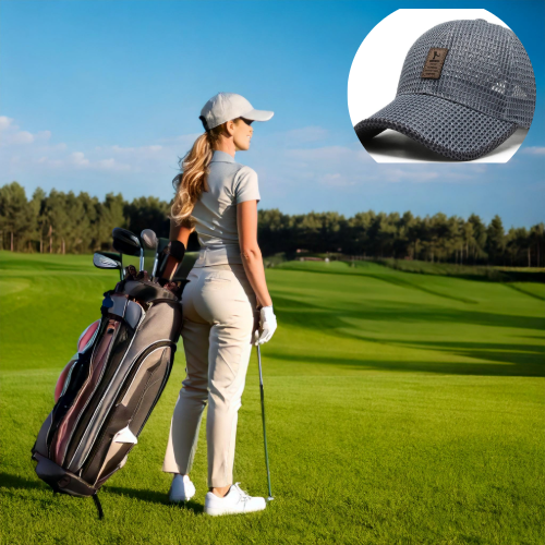 Casquette de Golf en Maille Respirante – Style Unisexe et Confort Estival