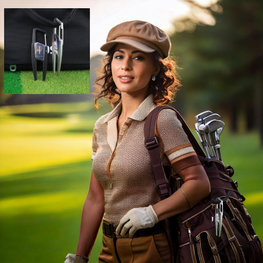 Relève-Pitch de Golf Pliable avec Mousqueton – Réparez Vos Greens Facilement !