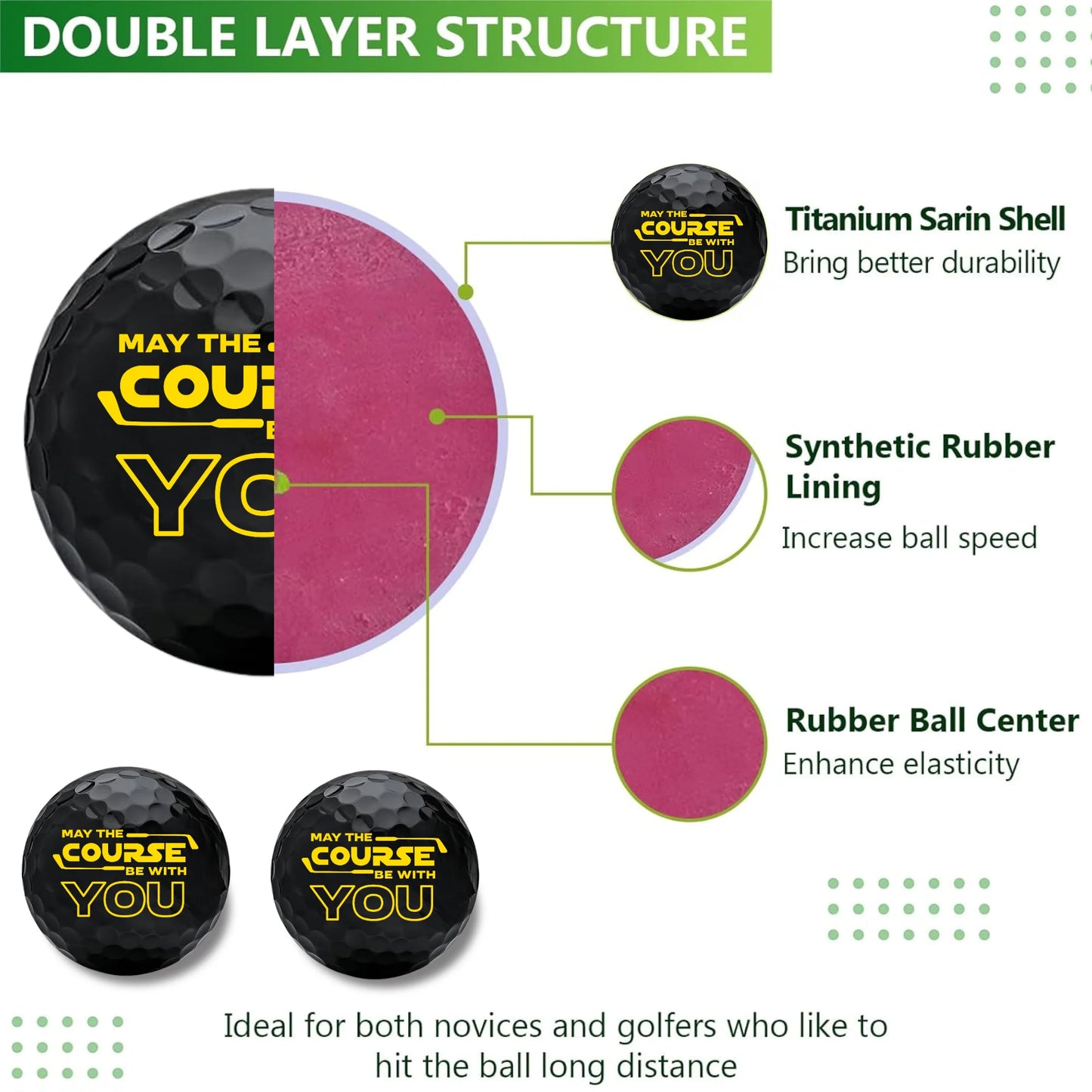 2 Golf Balls - Star Wars