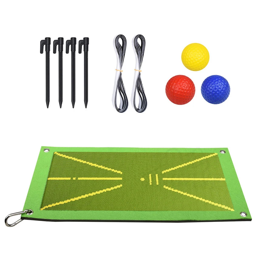 Golf Mat with Trajectory Analyzer – Training Tool to Perfect Your Swing