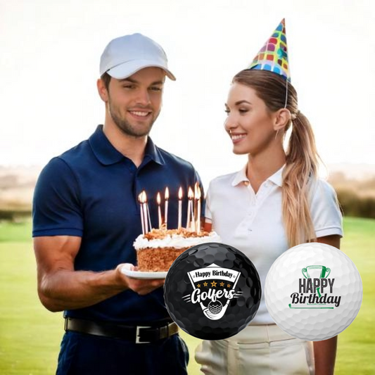 Set of 2 “Happy Birthday” Golf Balls