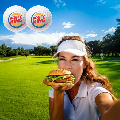 Set of 2 Bogey King Golf Balls – Humor and Self-Deprecation Are Here!