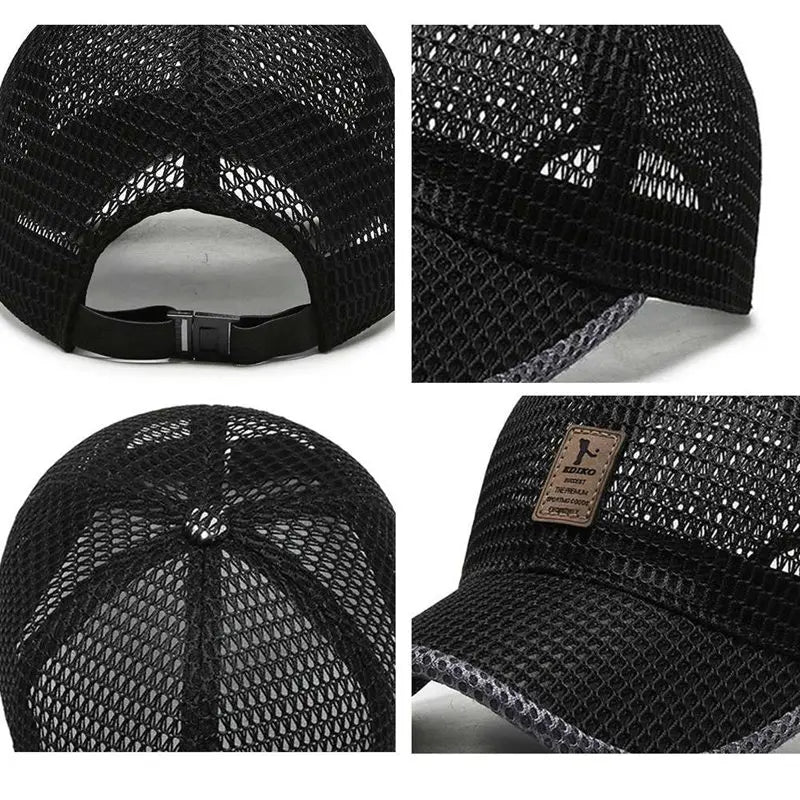 Casquette de Golf en Maille Respirante – Style Unisexe et Confort Estival